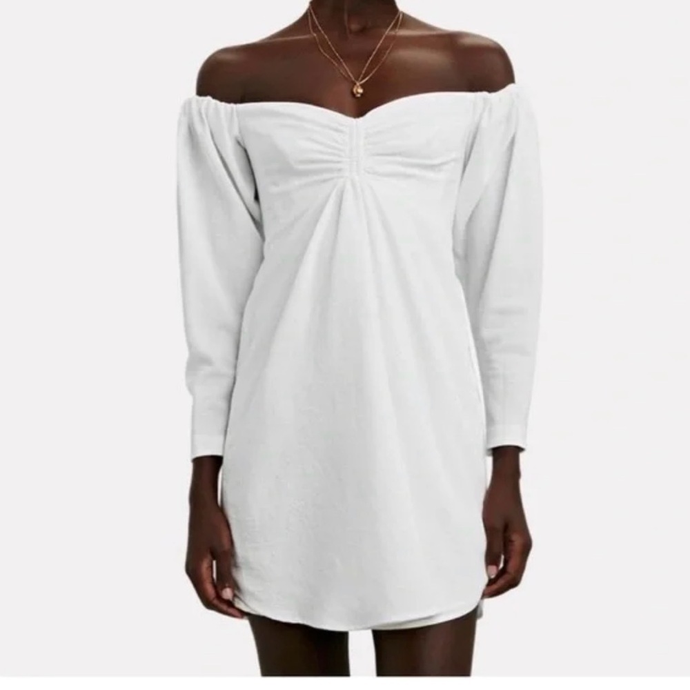 NEW Ladies A.L.C Off the Shoulder Kirby Dress White Size 8